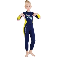 Combinaison de plongée à manches longues pour filles avec fermeture à glissière de sécurité Combinaison de surf une pièce à séchage rapide pour les sports nautiques