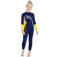 Combinaison de plongée à manches longues pour filles avec fermeture à glissière de sécurité Combinaison de surf une pièce à séchage rapide pour les sports nautiques