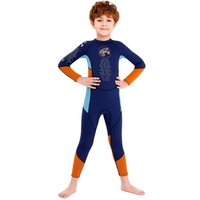 Combinaison de plongée à manches longues pour garçons avec fermeture à glissière de sécurité Combinaison de surf une pièce à séchage rapide pour les sports nautiques