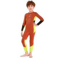 Combinaison de plongée à manches longues pour garçons avec fermeture à glissière de sécurité Combinaison de surf une pièce à séchage rapide pour les sports nautiques