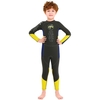 Combinaison de plongée à manches longues pour garçons avec fermeture à glissière de sécurité Combinaison de surf une pièce à séchage rapide pour les sports nautiques