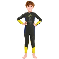 Combinaison de plongée à manches longues pour garçons avec fermeture à glissière de sécurité Combinaison de surf une pièce à séchage rapide pour les sports nautiques
