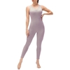 Combinaison de yoga pour femmes avec poches Leggings sans manches dos ouvert Body d