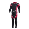 Combinaison enfants filles garçons fermeture éclair à manches longues maillot de bain de plongée à séchage rapide une pièce combinaison de surf pour les sports nautiques