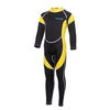 Combinaison enfants filles garçons fermeture éclair à manches longues maillot de bain de plongée à séchage rapide une pièce combinaison de surf pour les sports nautiques