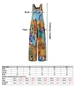 Combinaison femme avec poches sans manches jambes larges salopette grande taille
