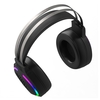Combo de jeu filaire Clavier à 87 touches Interrupteur bleu Souris programmable 8000 DPI Casque audio surround 7.1 avec micro Tapis de souris Haut-parleurs RVB,  Noir