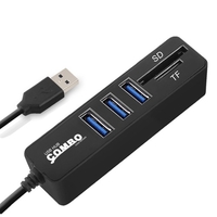 COMBO JDL-HSD8 Répartiteur Combiné Hub USB Haute Vitesse Mini 2 En 1