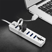 COMBO JDL-HSD8 Répartiteur Combiné Hub USB Haute Vitesse Mini 2 En 1