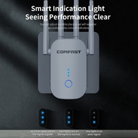 COMFAST CF-WR758AC 1200Mbps 2.4GHz + 5.8GHz double bande WiFi répéteur WiFi Signal Extender avec 4 antennes à gain élevé prise EU