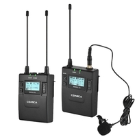 CoMica CVM-WM300 (C) UHF 96 canaux alliage de zinc sans fil rechargeable cravate émetteur + système de récepteur