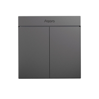 Commutateur à mur intelligent Aqara H1M Neutre MARS-Tech Commutateur à clé sans fil Zigbee 3.0 Modes de commande multiples pour Homekit 2 clé