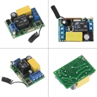 Commutateur de télécommande sans fil AC Transmetteur à distance avec panneau de 433 MHz,  1 récepteur