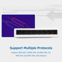 Commutateur Ethernet 8 ports 100M Commutateur Ethernet 8 Ports Ethernet 10/100Mbps adaptatifs Faible consommation d