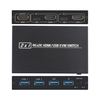 Commutateur KVM HDMI / USB 2-en-1 AIMOS AM-KVM 201CL Prise en charge HD 2K * 4K 2 hôtes partagent 1 ensemble moniteur / clavier et souris