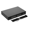Commutateur POE ZWD-16 + 2BZQN 16FE + 2GE avec 16 ports POE Commutateur POE standard Gigabit Uplink IEEE 802.3af Alimentation pour caméra IP Prise sans fil AP