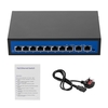 Commutateur POE ZWD-8 + 2BZDN-X 8 + 2 8 Port Ethernet 2 Port Ethernet de liaison montante 2, 0 Gbit / s pour caméra IP Prise AP britannique Prise de connexion sans fil