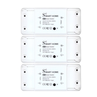 Commutateur Wifi à télécommande intelligente de base Compatible avec Alexa Google Assistant Application Smart Life Bricolage de votre maison via un téléphone intelligent Aucun hub nécessaire