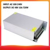 Commutation régulée par transformateur de tension AC 100-240V à DC 48V 15A 720W