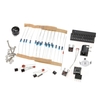 Compact à 4 chiffres bricolage horloge LED numérique Kit Light Control température temps quantième avec boîtier Transparent