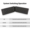 Compatibilité du clavier BT pliable pratique Correspondance intelligente Simple et compact Longue durée de vie de la batterie