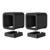 Compatible avec le support Wyze Cam V3,  étui de protection en silicone Support de montage mural avec support de base pour montage muralCompatible avec Wyze Cam V3,  protection contre la poussière / chute,  noir (paquet de 2)