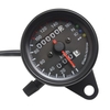 Compteur de vitesse universel de motocyclette Odomètre Compteur de vitesse double vitesse 12V avec indicateur LED
