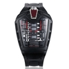 Concept de voiture de sport toxique Racing Compartiment moteur à six cylindres de style mécanique Montre créative Montre de mode tendance pour hommes