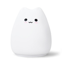 Conception de dessin animé mignon veilleuse à côté de la lampe 3 * couleurs alimentées par cellules AAA modes changeants + mode de couleur de la lumière statique portable pour la décoration de la maison