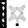 Conception de motif géométrique de support de gobos en métal