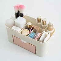Économie Espace Bureau Cosmétique Maquillage Tiroir De Rangement Type Boîte 6 Grilles Brosse Rouge À Lèvres Titulaire Rose