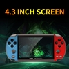 Console de jeu portable rétro à double bascule avec huit simulateurs Écran de 4, 3 pouces Prise en charge de la mémoire 8G Extension TF Sortie AV