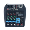 Console de mixage sonore portable BT 4 voies Console de mixage audio numérique Effets de réverbération intégrés pour l’enregistrement en direct de DJ Network