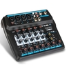 Console de mixage USB 6 canaux compacte Mixeur audio numérique