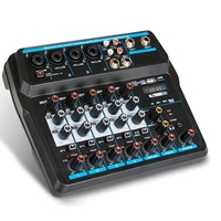 Console de mixage USB 6 canaux compacte Mixeur audio numérique