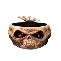 Conteneur de bonbons compote électrique Halloween crâne