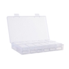 Conteneurs de stockage en plastique de boîte de rangement de diamant clair 24 grilles