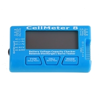 Contrôleur de capacité de batterie numérique testeur de tension de batterie rétro-éclairage LCD pour LiPo Life Li-ion NiMH Nicd
