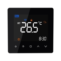 Contrôleur de température numérique Wi-Fi Smart Thermostat 5A pour chauffage par le sol à eau APP Télécommande Commande vocale Thermostats hebdomadaires programmables avec écran tactile LCD pour bureau à domicile 86x86mm