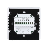 Contrôleur de température numérique Wi-Fi Smart Thermostat 5A pour eau/chaudière à gaz APP Télécommande Commande vocale Hebdomadaire Programmable Thermostats avec écran tactile LCD pour bureau à domicile 86x86mm
