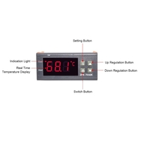 Contrôleur de température numérique ZFX-7016K 10A Thermostat de contrôle de température intelligent de haute précision pour l