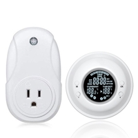 Contrôleur de Thermostat de minuterie sans fil Intelligent et jeu de prises 4 Modes de programme de minuterie 4 Modes de réglage de la température écran LCD avec fonction d