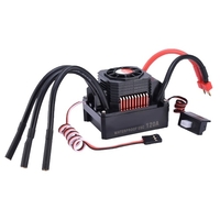 Contrôleur de vitesse électrique 120A ESC avec dissipateur de chaleur Ensemble combiné étanche à la poussière RC 1/8 RC Car 1: 8 Compatible avec HSP Axia/Buggy/Drift Car 4076 4068 Moteur Brushless
