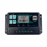 Contrôleur solaire MPPT PWM Régulateur de batterie de panneau solaire Contrôleur solaire à double affichage LCD USB