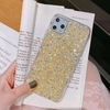 Convient pour iphone11pro coque de téléphone portable petite poudre de paillettes fraîches époxy Apple XSMAX nouveau manchon de protection 8plus 7 or