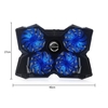 COOL USB FROID Slim Flat Notebook Laptop Cooler Cooling Pad Radiateur avec LED Quatre ventilateurs pour 17inch Laptop Gaming Daily utilisation Propulsé