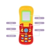 Coolplay Colorful Toy Phone Baby Music Cellular flip Diary Case Cover Musical Mobile Phone Mobile Intellecture Enlightment Toy avec des lumières et un miroir