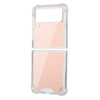 Coque de protection pour téléphone compatible avec Samsung Galaxy Z Flip 3 Slim Case Hard PC TPU Antichoc Case
