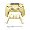 Coque de remplacement JYS + Kit de bande décorative couverture de manette de jeu avant arrière avec remplacement de tournevis pour contrôleur PS5