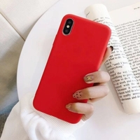 Coque de téléphone portable personnalisée série de mil simple coque de téléphone mobile colorée nouvelle petite couverture arrière de téléphone portable frais housse de protection rouge